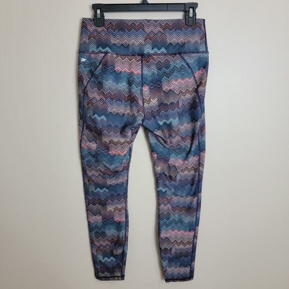 Fabletics Herringbone Print Leggings Size Medium - Picture 2 of 2
